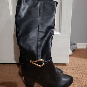 Tall black boots